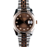 Rolex | Datejust 41 | 126331 | Chocolate Diamond | Steel and Rose Gold | 2023