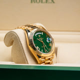 Rolex | Day-Date 40 | 228238 | Yellow Gold | Green Dial | 2022