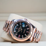 Rolex | Day-Date II | Rose Gold |Ruby | 218235 | 2013