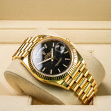 Rolex | Day-Date 40 | 228238 | Yellow Gold | Black Baton | 2023