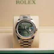 Rolex | Day-Date 40 | White Gold | Olive | 228239 | 2017