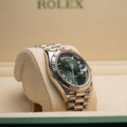 Rolex | Day-Date 40 | White Gold | Olive | 228239 | 2017