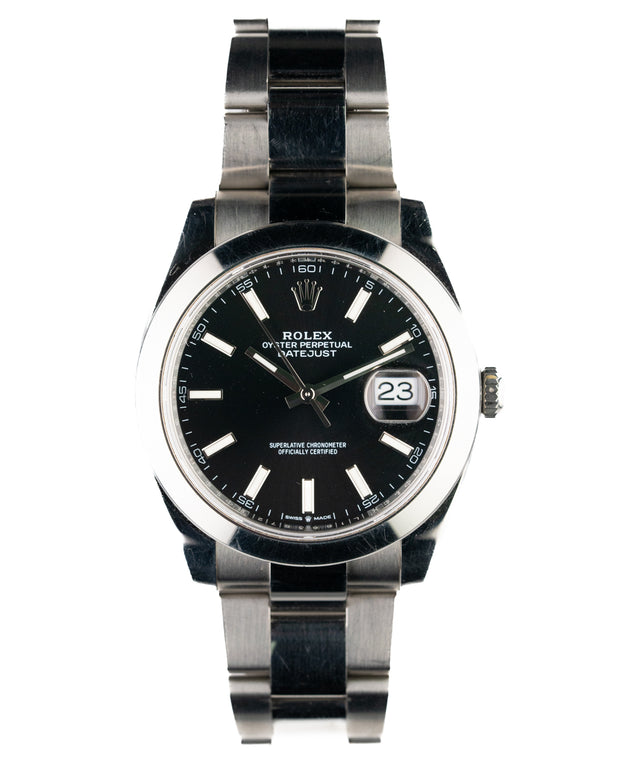 Rolex | Datejust 41 | Steel  | Black dial | 126300 | 2023