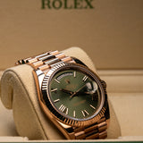 Rolex | Day-Date 40 | Rose Gold | Olive  | 228235| 2023
