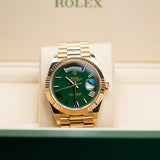 Rolex | Day-Date 40 | 228238 | Yellow Gold | Green Dial | 2022