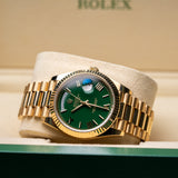 Rolex | Day-Date 40 | 228238 | Yellow Gold | Green Dial | 2022