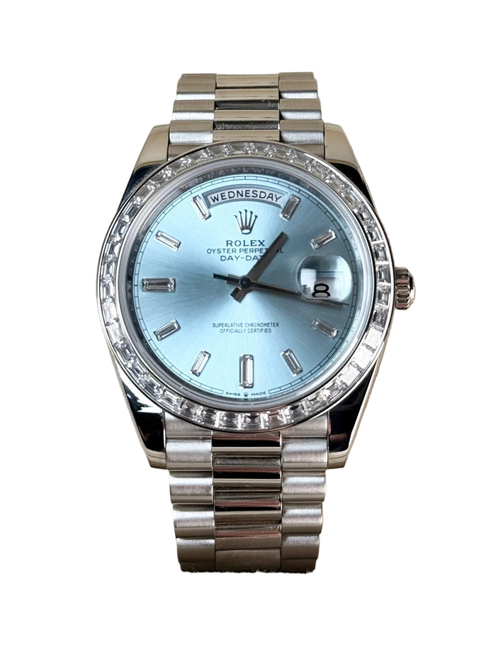 Rolex | Day-Date 40 | Platinum | Ice Blue | 228396TBR | 2019