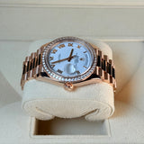 Rolex | Day-Date 36 | Rose Gold | White Roman | 128345RBR | 2021