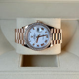 Rolex | Day-Date 36 | Rose Gold | White Roman | 128345RBR | 2021