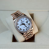 Rolex | Day-Date 36 | Rose Gold | White Roman | 128345RBR | 2021